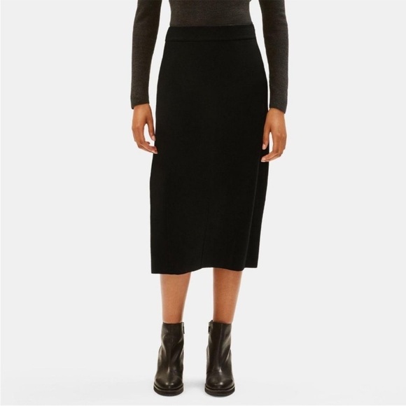 Eileen Fisher Boiled Wool Jersey Lantern Skirt Size M NEW - Picture 1 of 15
